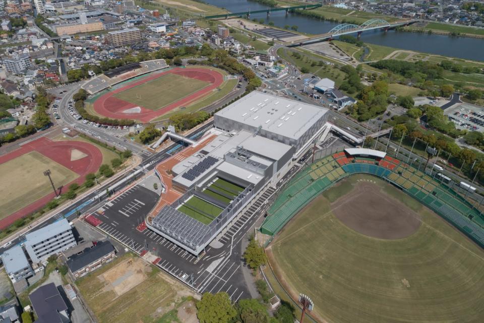 久留米総合スポーツセンター上空写真