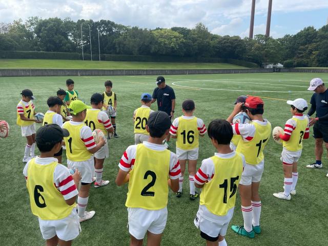 キック練習の様子