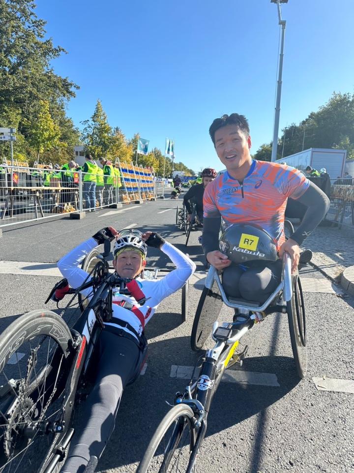 渡辺勝ベルリンマラソン車いす