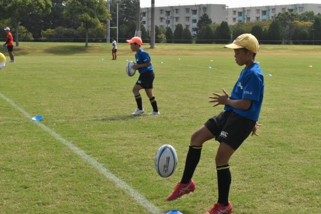 タックル練習の様子